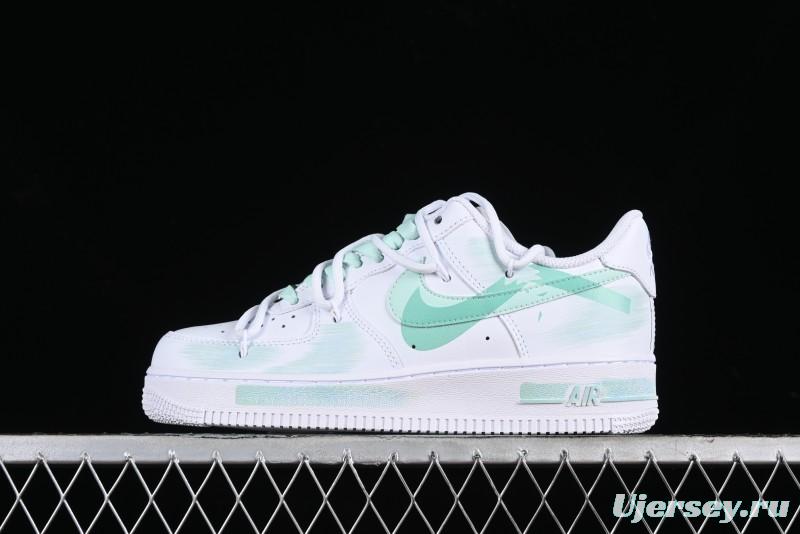 Nike Air Force 1 '07 Low Anime Themed Custom Swoosh Strap Casual Sneakers - ZH0316-023