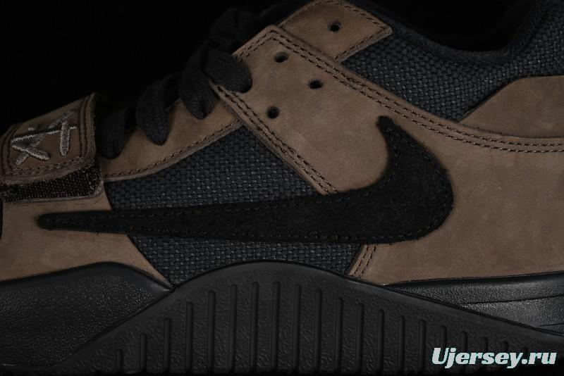 Nike Travis Scott x Jordan Cut The Check AJ1 Basketball Shoes with Velcro Design - FZ8117-204