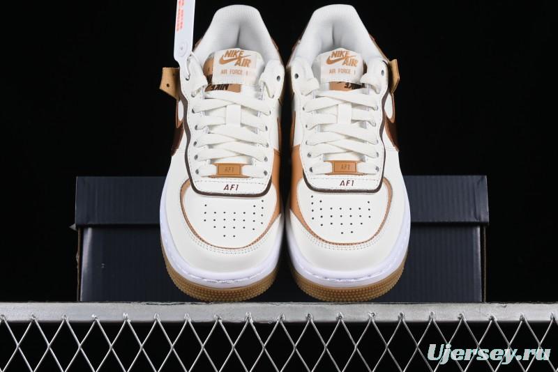 Nike Air Force 1 Shadow Low-Top Sneakers with Lightweight EVA Midsole and Anti-Slip RB Rubber Outsole - DZ1847-106