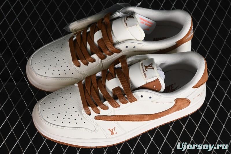 Nike Air Jordan 1 Low OG SP Travis Scott x Fragment Design Collaboration Sneakers - LX1988-900