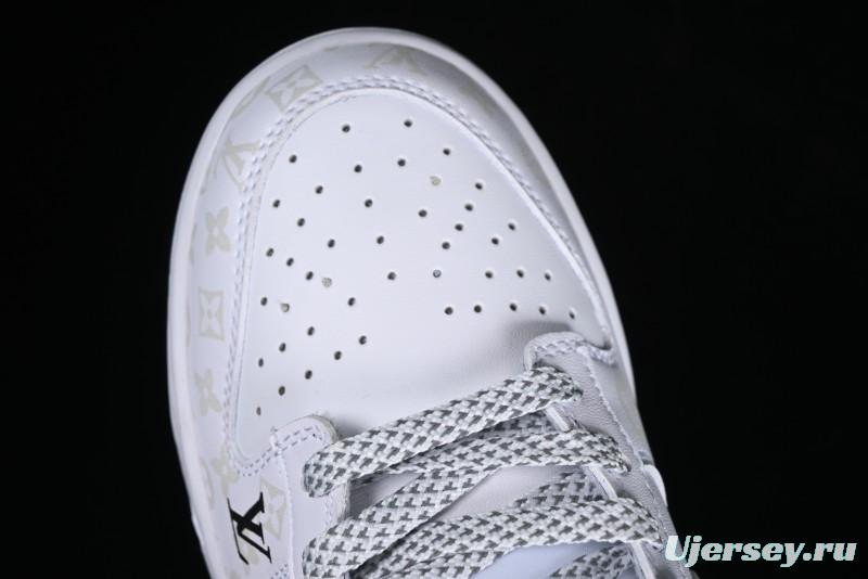 Nike SB Dunk Low LV Collaboration - Dark Night Elf High-End Custom Low-Top Casual Skate Shoes - DD1391-136