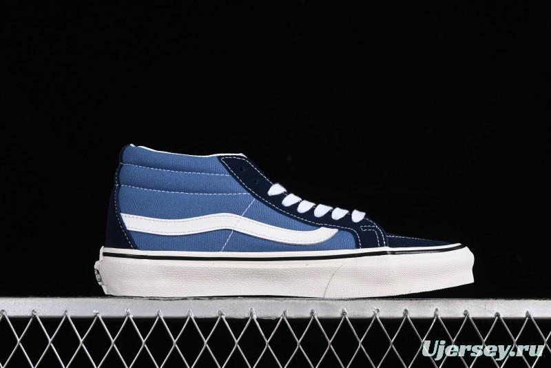 Vans Sk8-Mid Navy Blue Mid-Top Retro Classic Casual Canvas Shoes - VN0A391F5TU