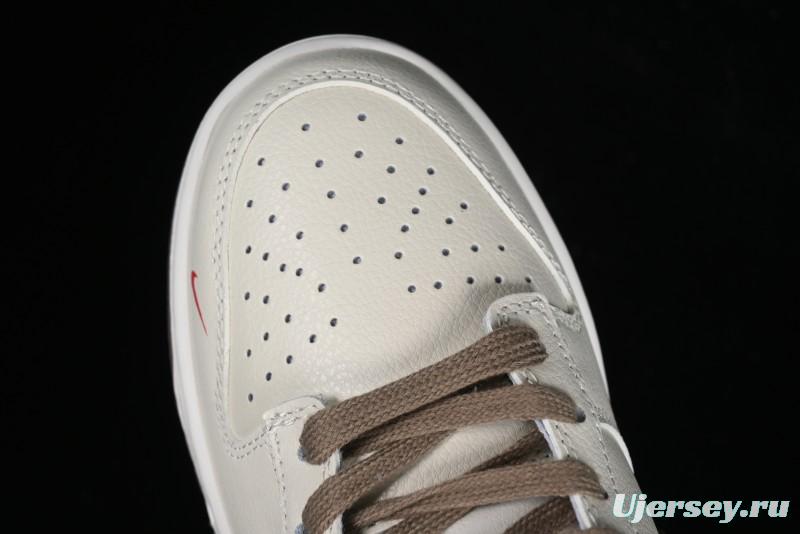 Nike Supreme x SB Dunk Low Collaboration - Military Green Anniversary High-End Custom Low-Top Casual Skate Shoes - XD1688-001