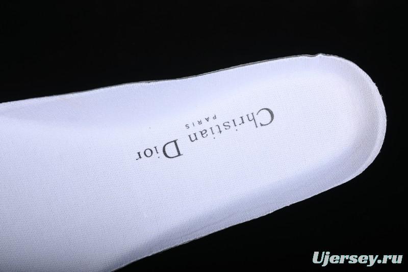 Dior Chrono Round Toe Lace-Up Lifestyle Casual Running Sneakers - 6865 BLACK WHITE