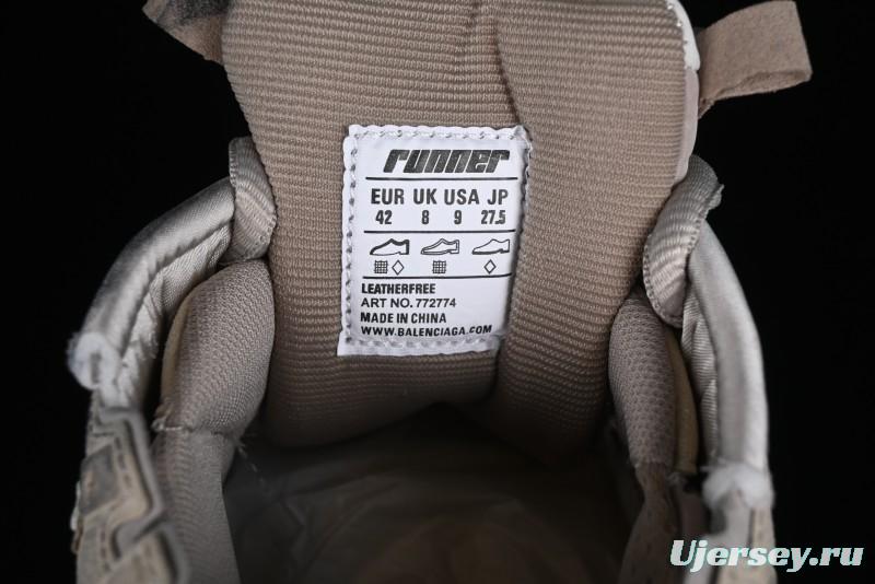 Balenciaga Runner Kith Four Color Retro Casual Sneakers - W3RNY2240