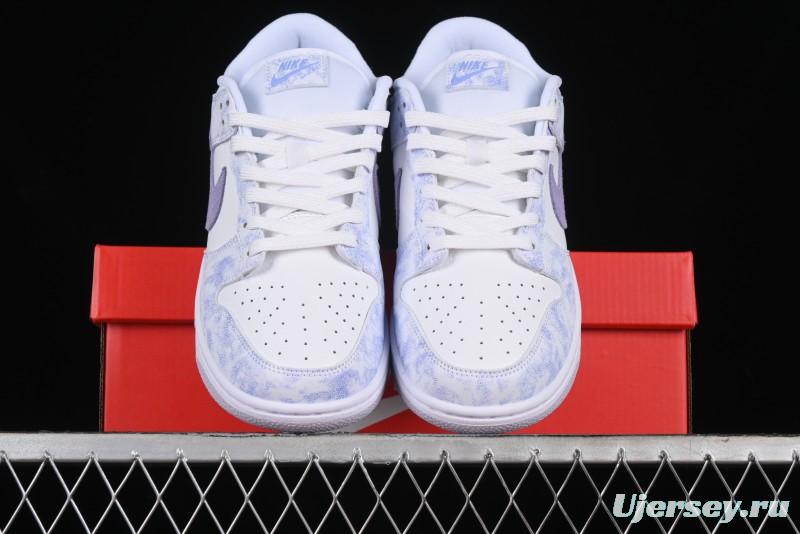 Nike SB Dunk Low Premium White Light Purple Skateboarding Shoes - DM9467-500