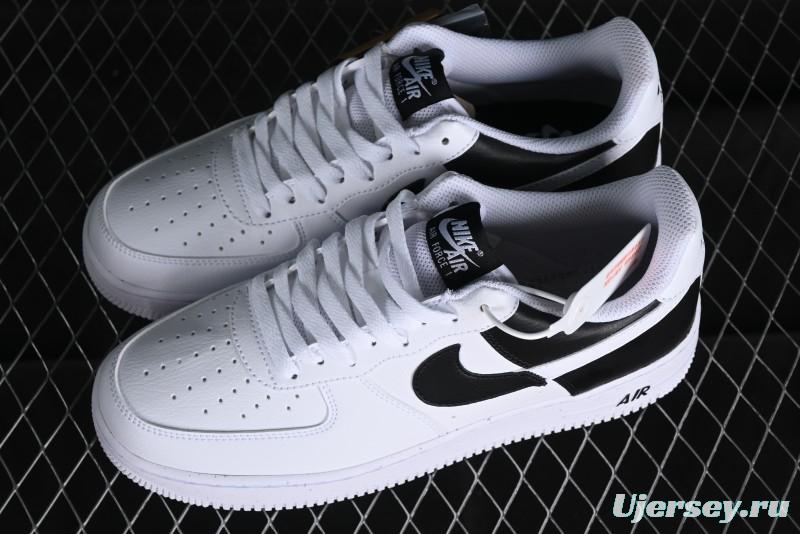 Nike Air Force 1 '07 Low Black White Broken Hook Casual Sneakers - HF9096-100