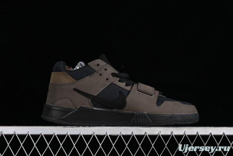 Nike Travis Scott x Jordan Cut The Check AJ1 Basketball Shoes with Velcro Design - FZ8117-200