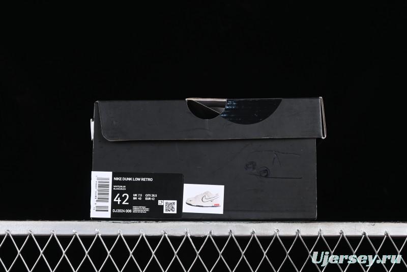 Nike SB Dunk Low Supreme Collaboration - Beige Black Mini Swoosh Anniversary High-End Custom Low-Top Casual Skate Shoes - DJ2024-006