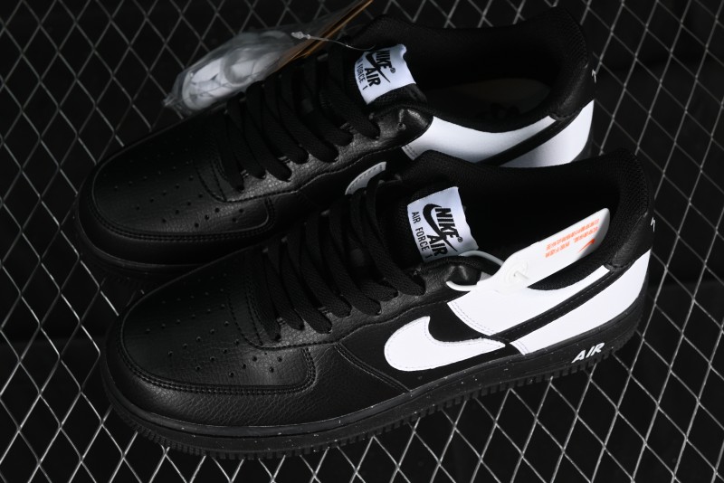 Nike Air Force 1 '07 Low Casual Sneakers with Broken Swoosh Design - HF9096-001