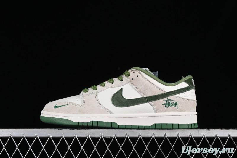Stussy x Nike SB Dunk Low Anniversary Premium Custom Sneakers - DQ1098-340