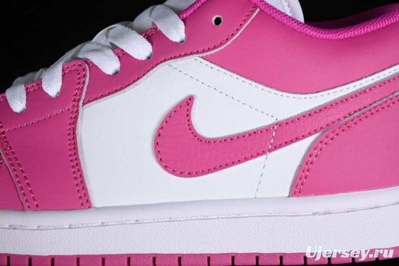Nike Air Jordan 1 Low AJ1 Rose Pink Low-Top Casual Lifestyle Sneakers - FV8486-600