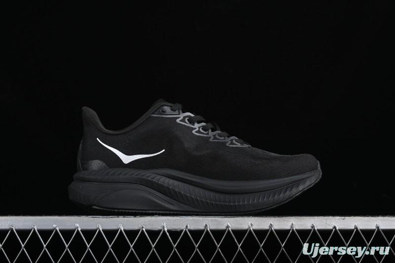 HOKA ONE ONE MACH 6 Flagship Racing Shoes with Carbon Plate Technology and Asymmetric Design - 114791 BLACK