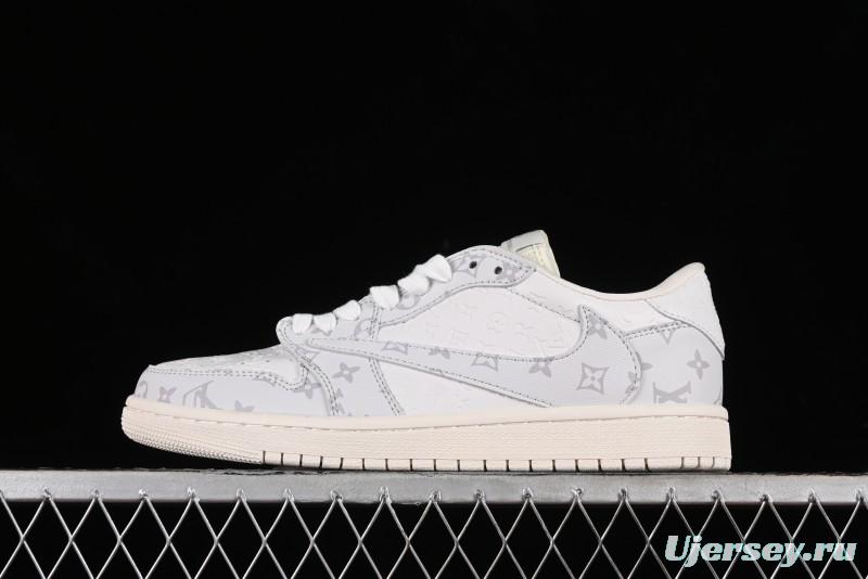Nike Air Jordan 1 Low OG SP Travis Scott x Fragment Design Collaboration Sneakers - LX1988-700