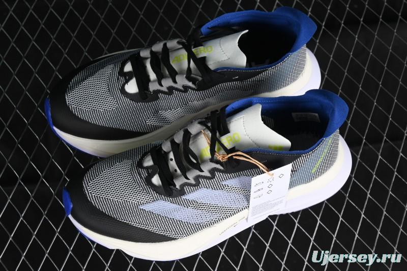 Adidas Adizero Boston 12 M Running Shoes Lightweight Breathable Low-Top with ENERGYROD Carbon Plate - IE8494