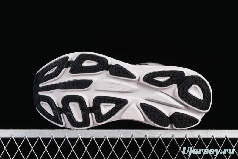 HOKA ONE ONE Bondi 8 Performance Cushioned Running Shoes with Engineered Mesh Upper - 1123202 SHMS