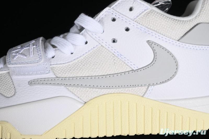 Nike Travis Scott x Jordan Cut The Check AJ1 Basketball Shoes with Velcro Strap - FZ8117-003