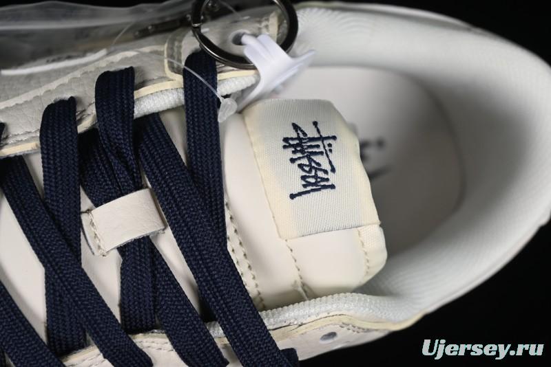 Nike SB Dunk Low Stussy Collaboration - Off White Floral Swoosh Anniversary High-End Custom Low-Top Casual Skate Shoes - XY1688-001