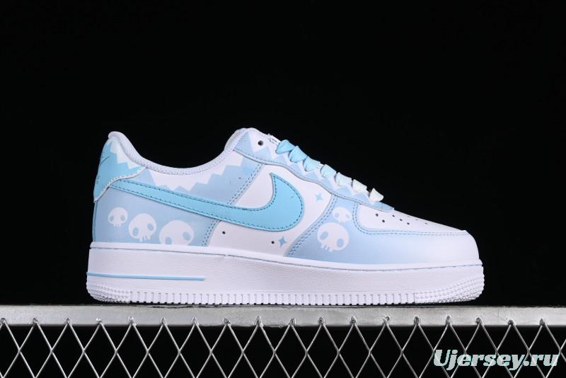 Nike Air Force 1 Low Witch Collaboration Custom Leather Sneakers with Full-Length Air Cushion - CW2288-111