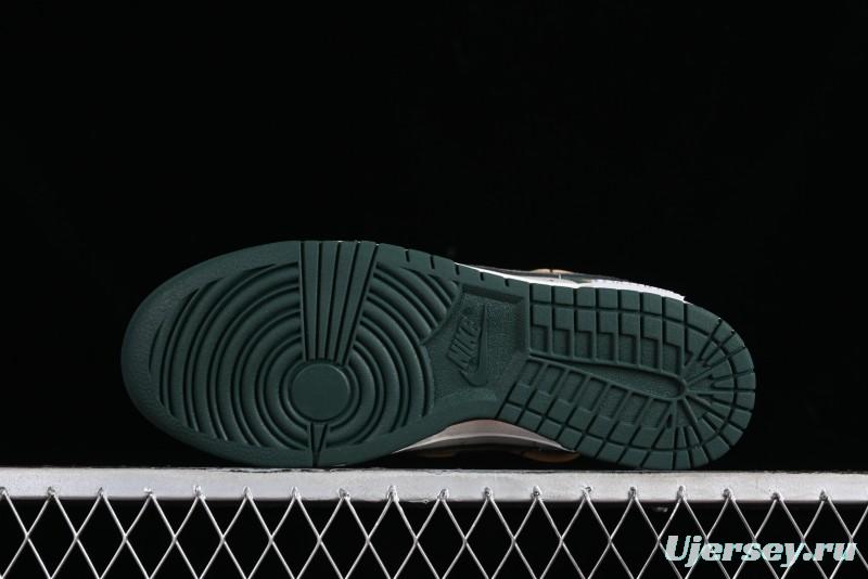 Nike Dunk Low Panda Prank Jungle Crossing - Green Wild Floating Abyss Beige Brown Green SB Lace-Up Low-Top Casual Skate Shoes - FD0350-133
