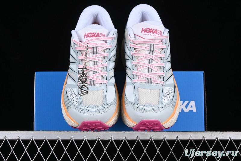 Hoka Mafate Speed 2 Lightweight Cushioned Trail Running Shoes with Vibram Outsole - 1126851 WIFL