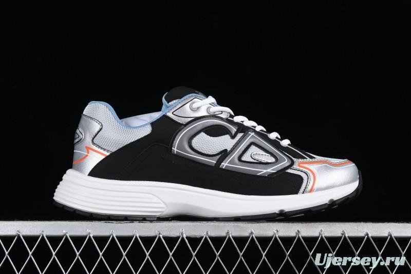 Dior B30 Sneakers with Reflective CD30 Logo and Lightweight Rubber Sole - CD30