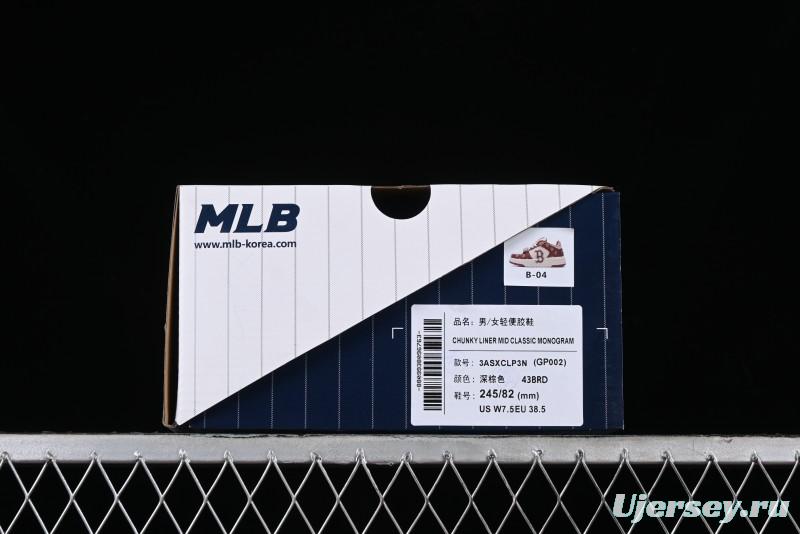 New York Yankees MLB Chunky Liner Lightweight Platform Sneakers with 6cm Height Increase - 3ASXCLP3N43BRD