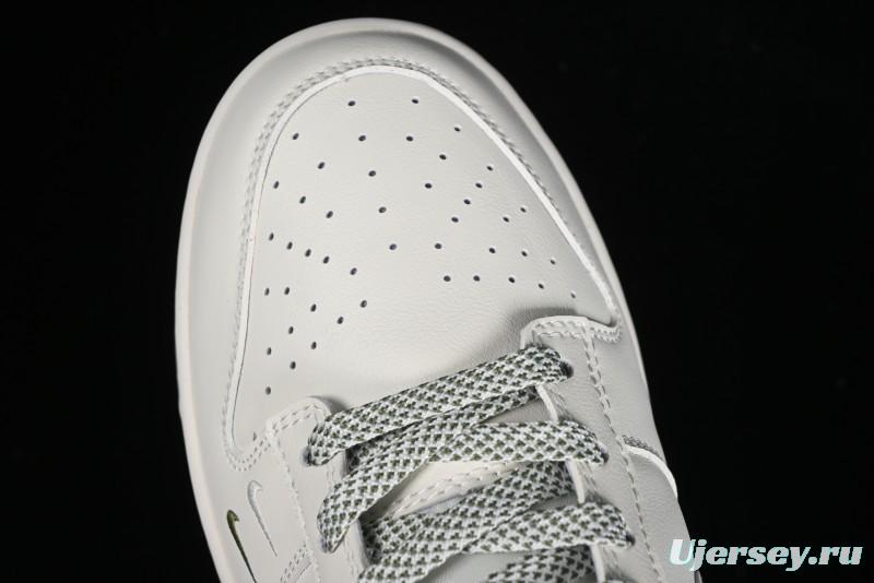 Nike SB Dunk Low LV Collaboration - Beige Green Luxury Custom Low-Top Casual Sneakers - XX2025-318