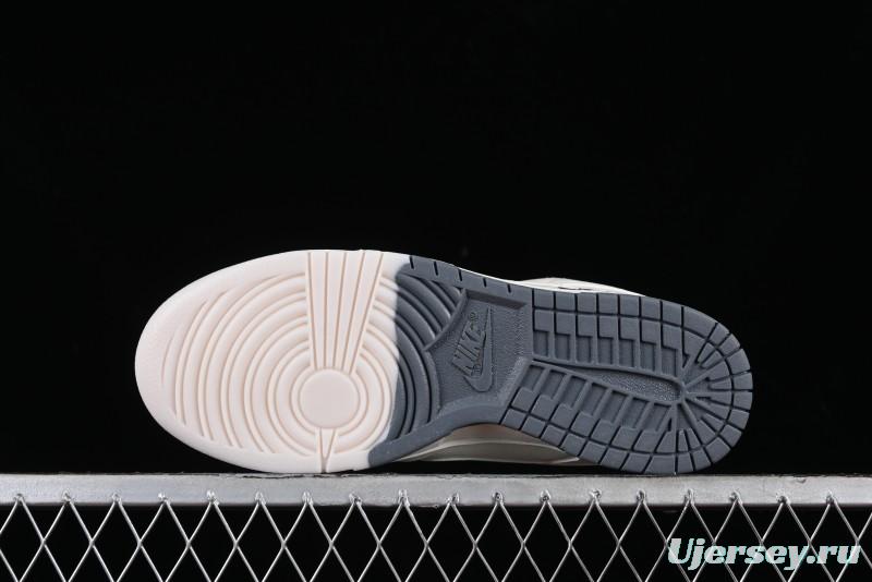 Nike SB Dunk Low Supreme Collaboration - Double Swoosh Anniversary Customized Low-Top Casual Sneakers - BB8675-105