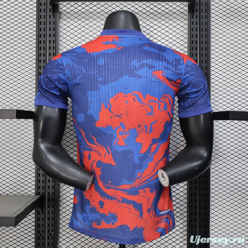 25/26 Player Version Barcelona Blue Flame Special Edition Jersey
