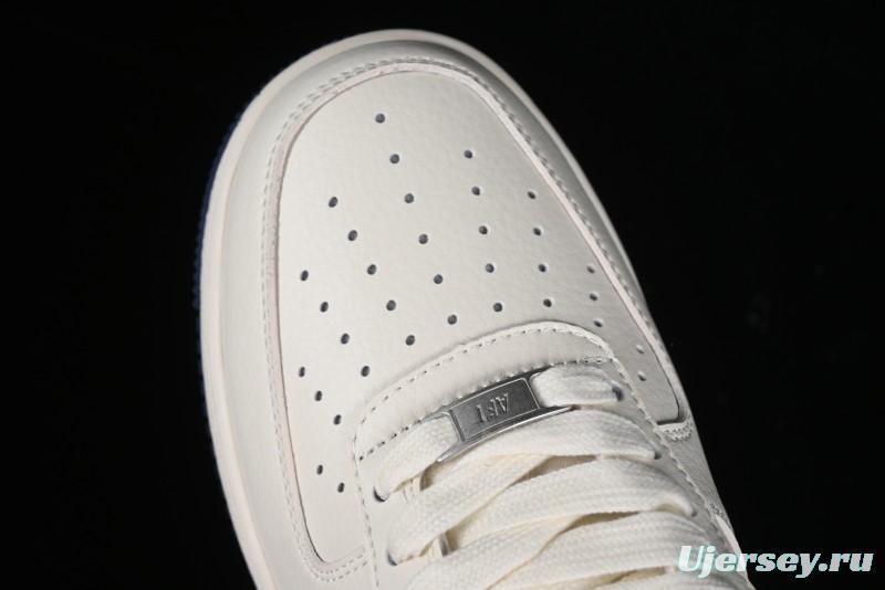 Nike Air Force 1 '07 Low LV Collaboration - Off White Double Swoosh Casual Sneakers - XZ6188-002