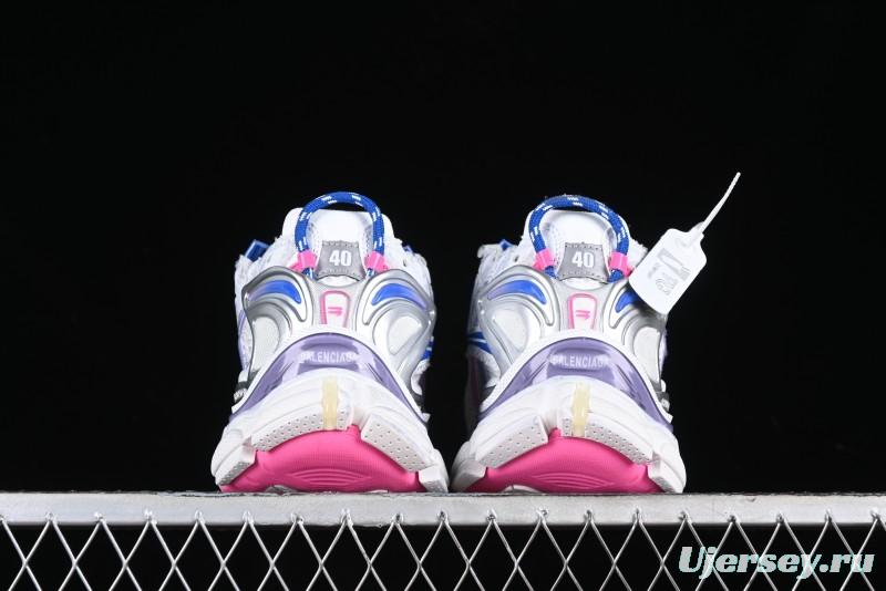 Balenciaga Runner Kith Four Color Retro Casual Sneakers - W3RMU9554