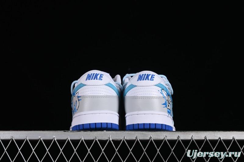 Nike Dunk Low Graffiti Deconstructed Style Casual Diary Gradient Splatter Letter SB Strap Low-Top Skate Shoes - DV0831-104