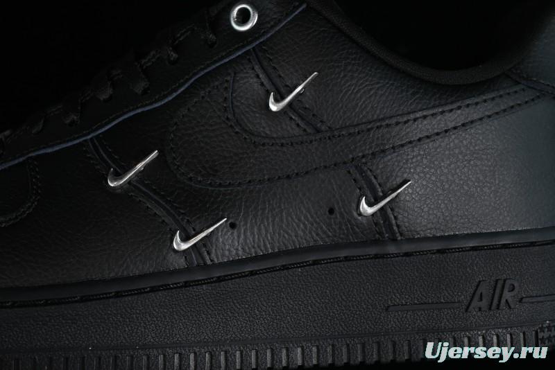 Nike Air Force 1 '07 Low Silver Swoosh Casual Sneakers - HQ1180-001