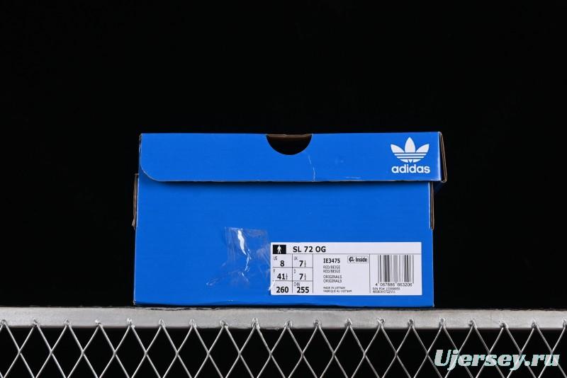 Adidas Originals SL 72 Retro Running Shoes with Ecotex Tongue and EVA Midsole - IE3475