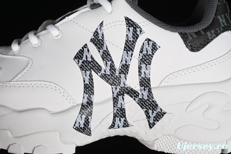 New York Yankees MLB Bigball Chunky Denim Monogram Platform Sandals - 3ASHBDM4N50BKS
