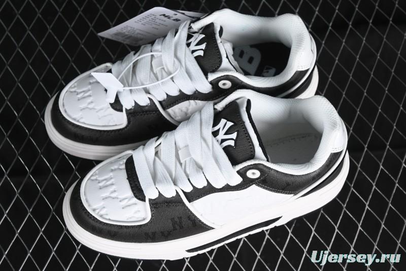 MLB NY Yankees Chunky Liner Classic Monogram Lightweight Platform Sneakers with 6cm Height Boost - 3ASXCMN4N50BKS