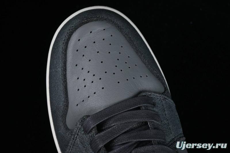 Nike Air Jordan 1 Mid Basketball Shoes in Space Gray - FJ3448-001