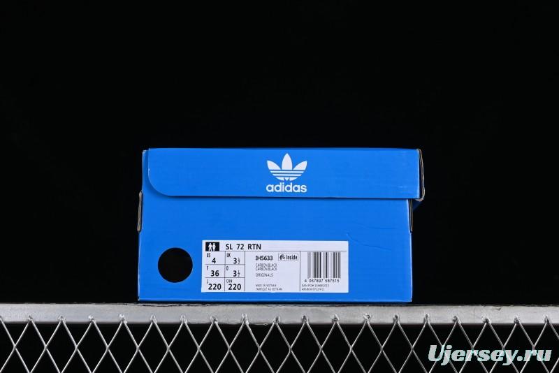 Adidas Originals SL 72 Retro Running Shoes with Nylon Upper and Rubber Outsole - IH5633