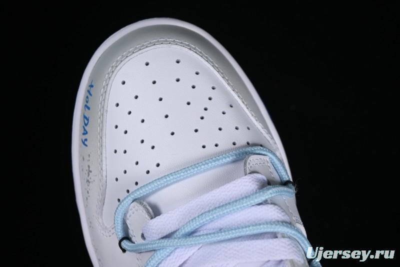 Nike Dunk Low Graffiti Deconstructed Style Casual Diary Gradient Splatter Letter SB Strap Low-Top Skate Shoes - DV0831-104