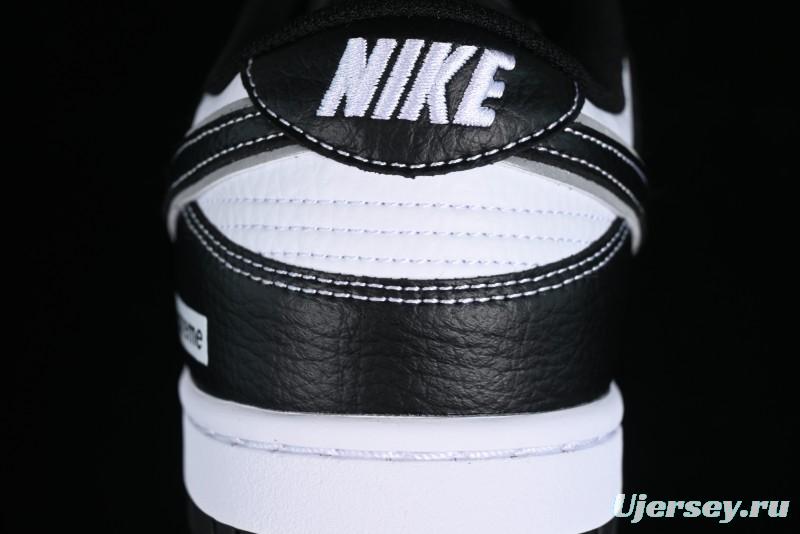 Nike Supreme x SB Dunk Low Panda Colorway Low-Top Casual Skate Shoes - RM2308-332