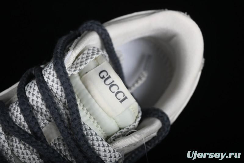 Nike SB Dunk Low Gucci Collaboration - Lace-Up Ash Anniversary High-End Custom Low-Top Casual Sneakers - SJ2068-263