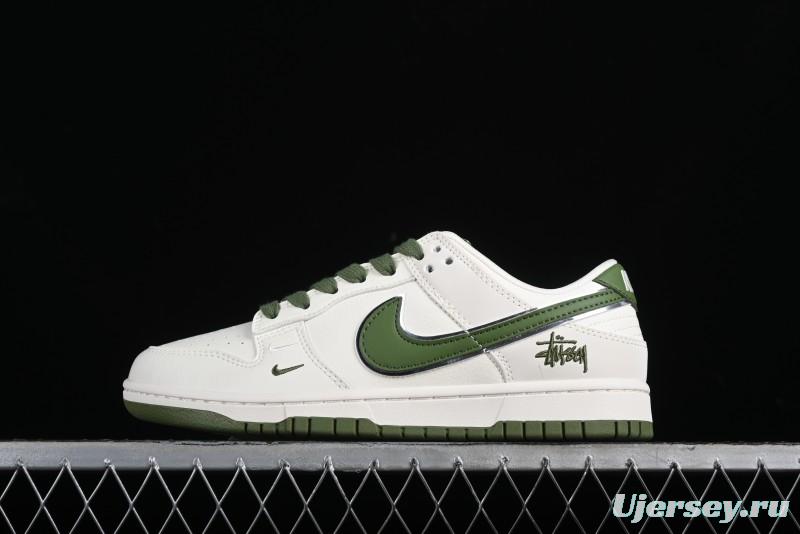 Stussy x Nike SB Dunk Low Anniversary Premium Customized Sneakers - DQ1098-381