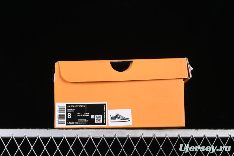 Nike Air Force 1 '07 Low LV Collaboration - Starry Night Black Low-Top Casual Sneakers - SJ2088-002