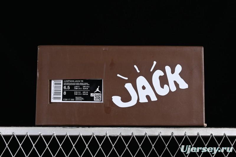 Nike Travis Scott x Jordan Cut The Check AJ1 Basketball Shoes with Velcro Design - FZ8117-200