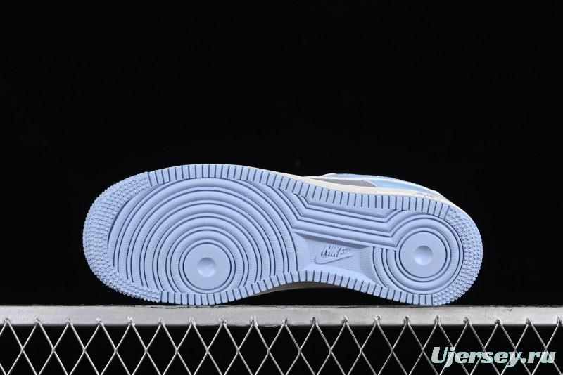 Nike Air Force 1 '07 Low Bape Collaboration - Light Grey Blue Casual Sneakers BB9599-204