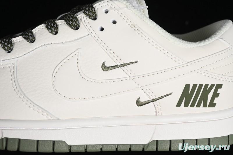 Nike SB Dunk Low Collaboration Triple Swoosh Military Green Colorway Low-Top Casual Skateboarding Shoes - NK5639-323