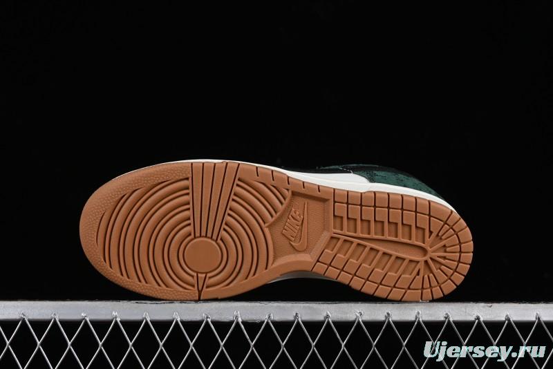 Nike Dunk Low Green Snake SB Low-Top Casual Skate Shoes - FQ8893-397
