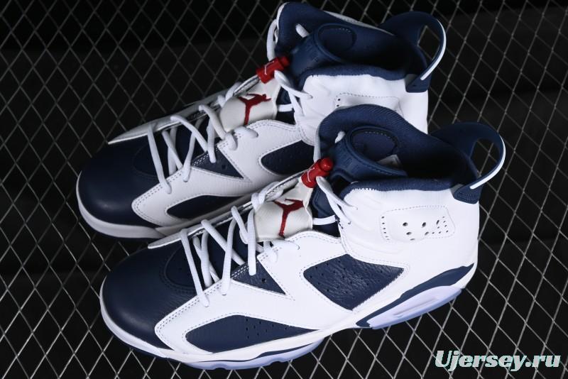 Nike Air Jordan 6 Retro "Olympic" Basketball Shoes - CT8529-164