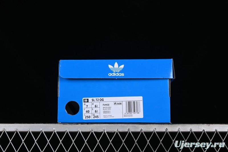 Adidas Originals SL 72 RS Retro Running Shoes with Nylon Upper and Rubber Outsole - FV4430